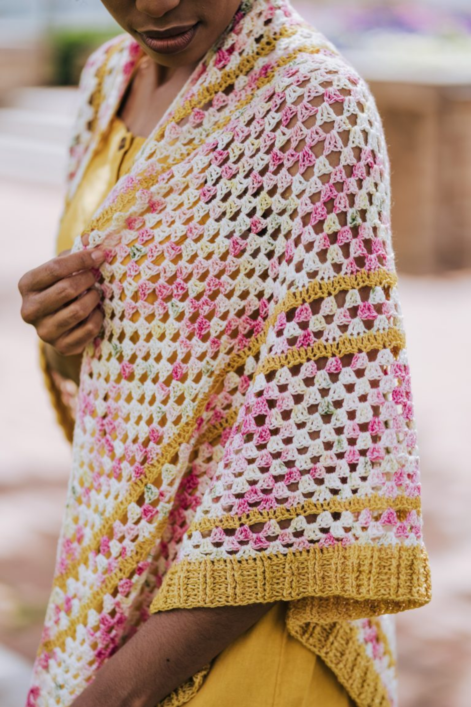 Garden Weave shawl